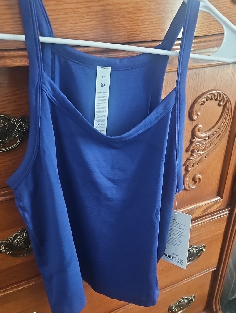 lululemon athletica Blue Double-Strap Camisole